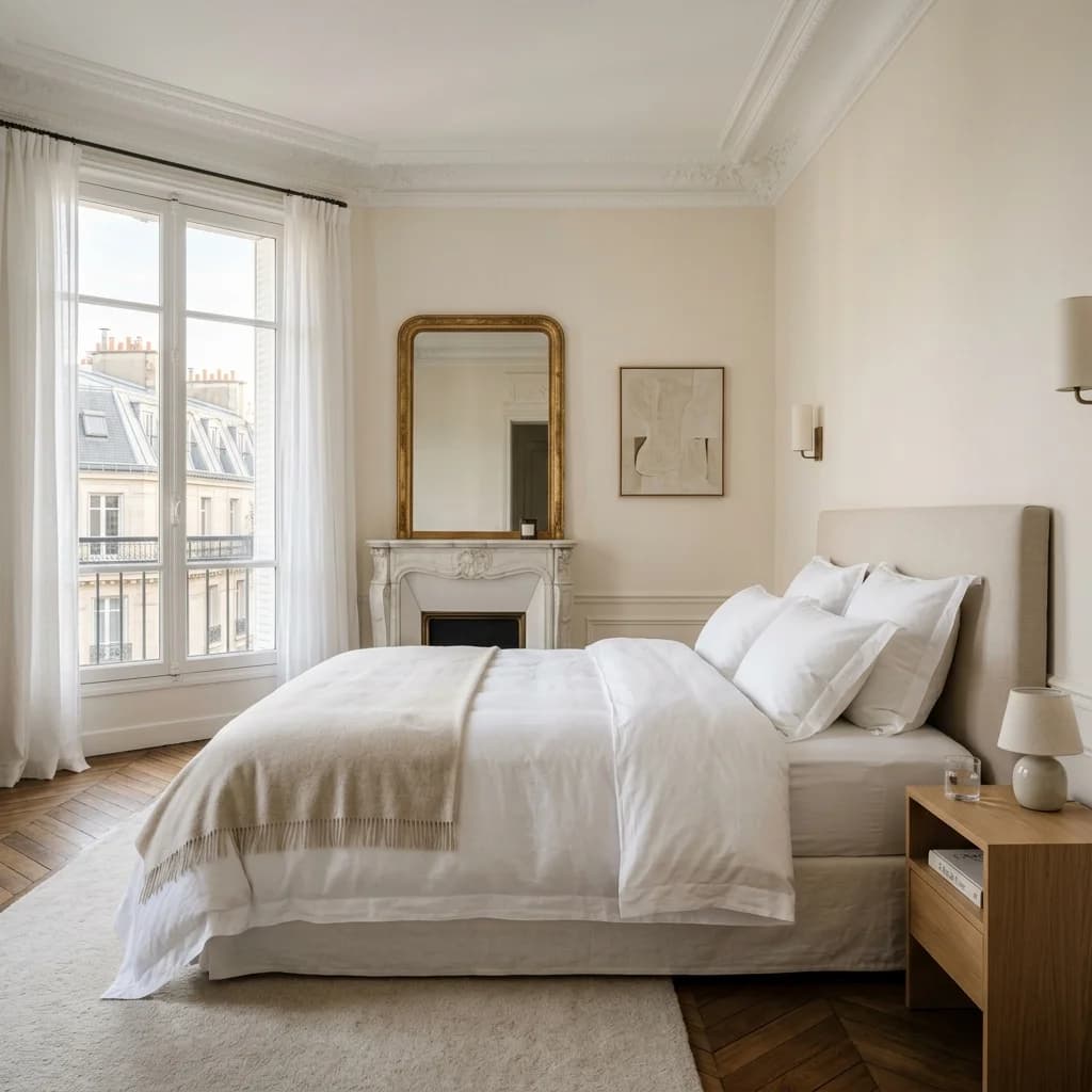 Chambre premium aménagée pour location Airbnb à Ferney-Voltaire